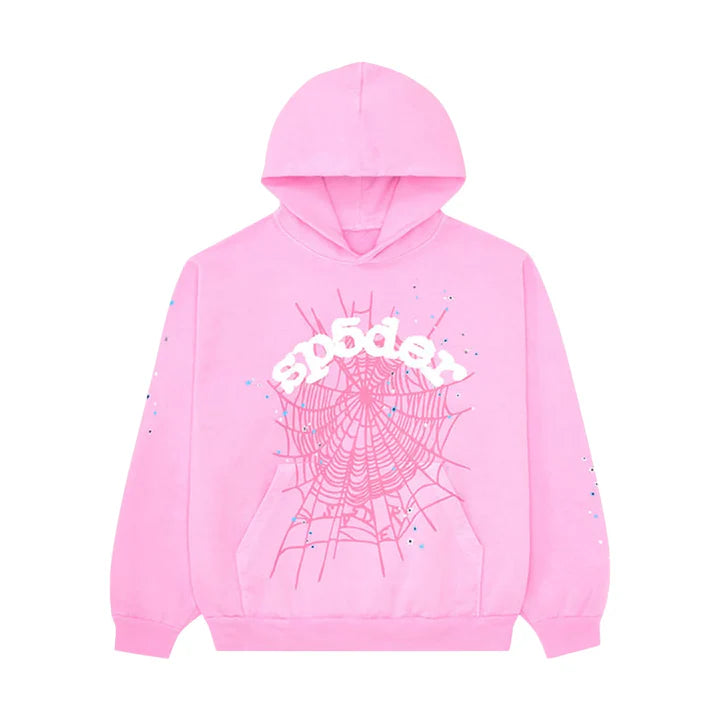 Spider Hoodie (Pink and White)